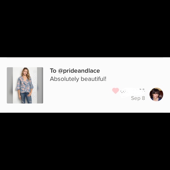 LAST 1️⃣ 🌸 BLUE FLORAL RUFFLE TOP 🌸 - Picture 3 of 3